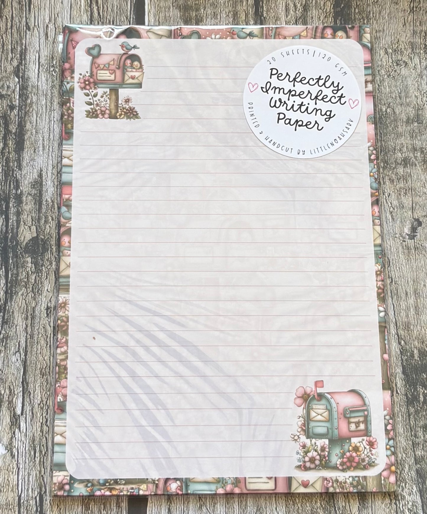 Bird mail box perfectly imperfect writing paper