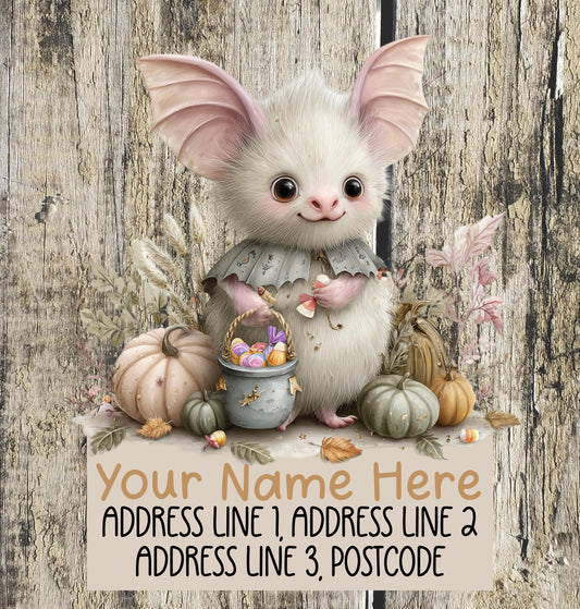 Pastel Halloween Address Labels