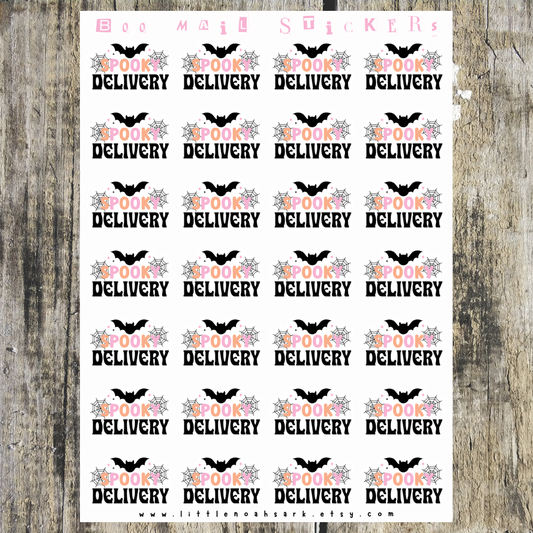 Spooky Delivery Mail Stickers