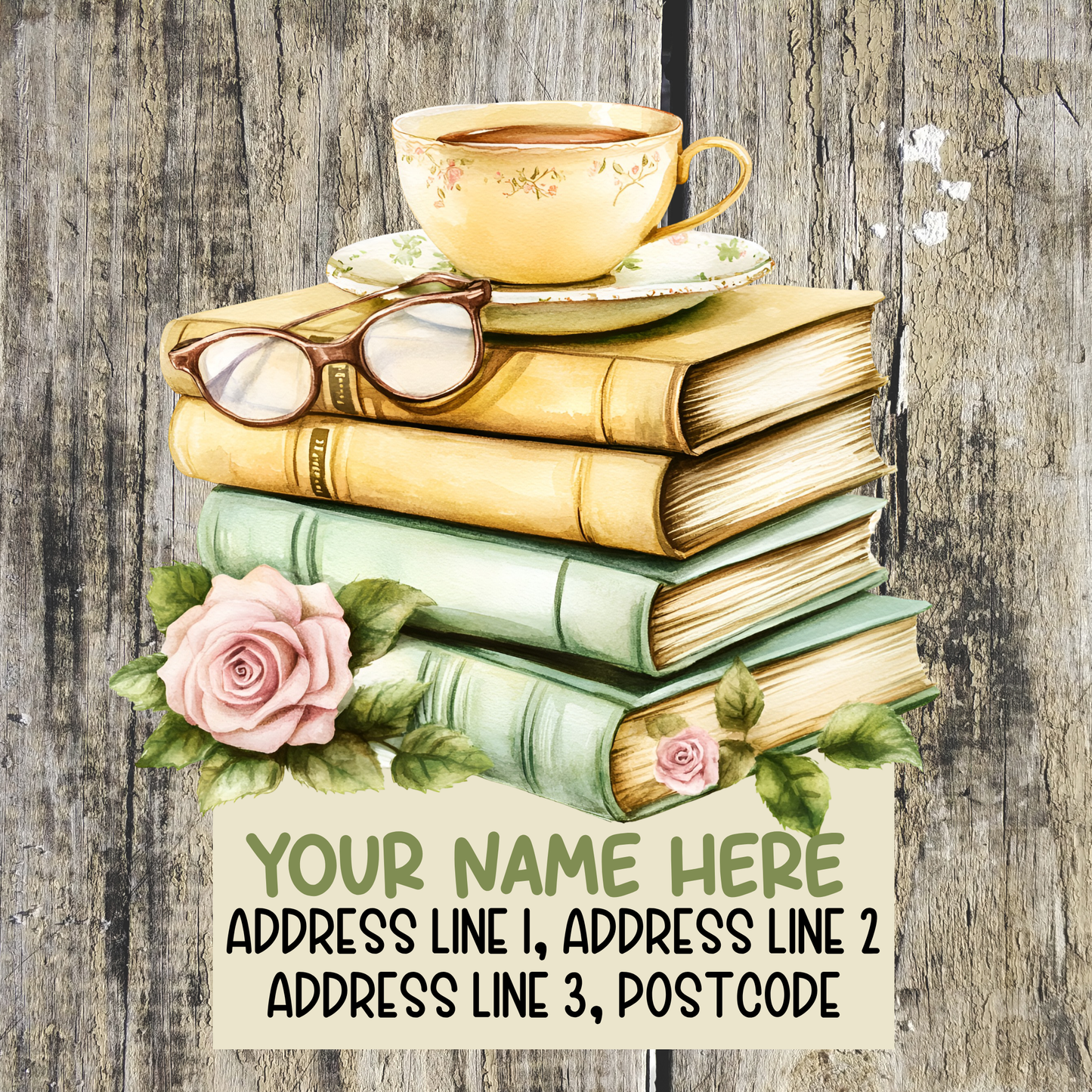 Pink & Yellow Summer Address Labels