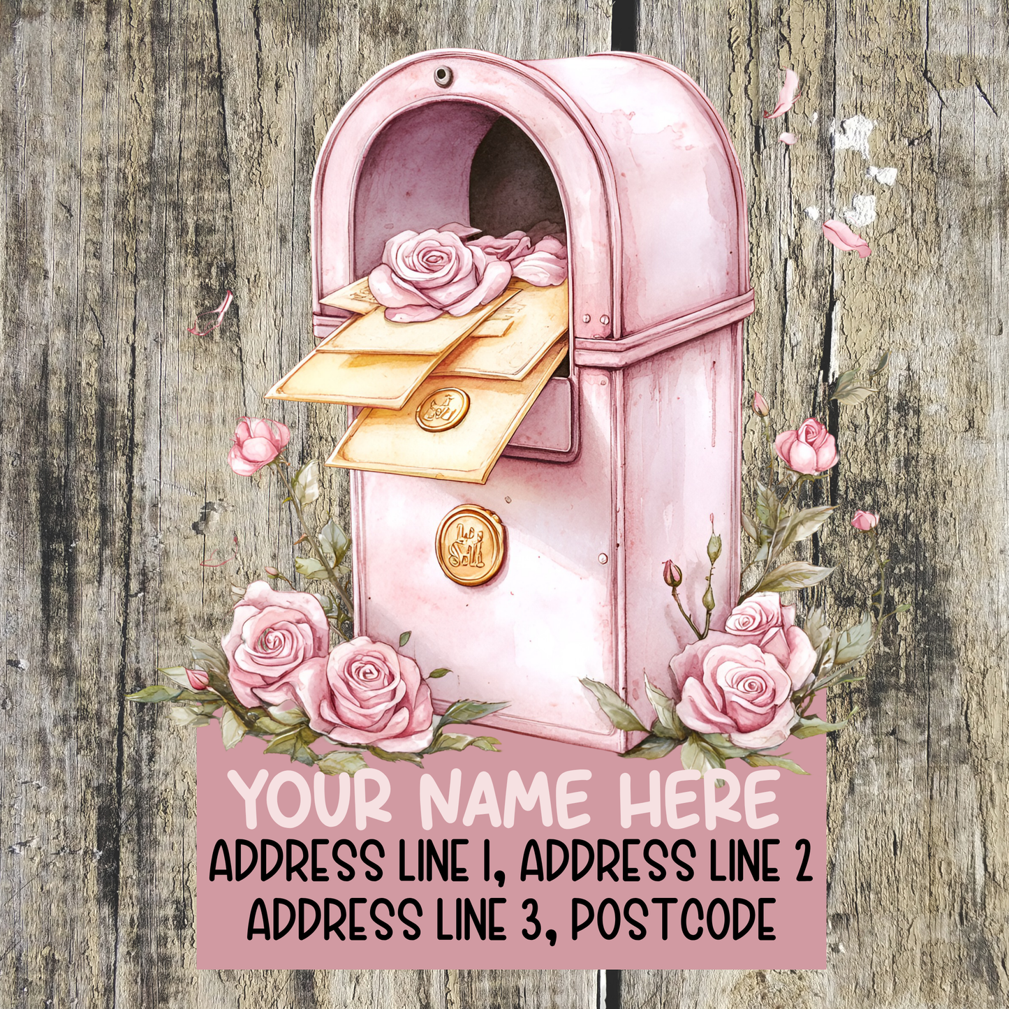 Pink & Yellow Summer Address Labels
