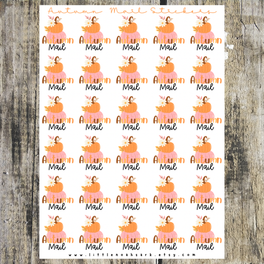 Autumn mail Stickers