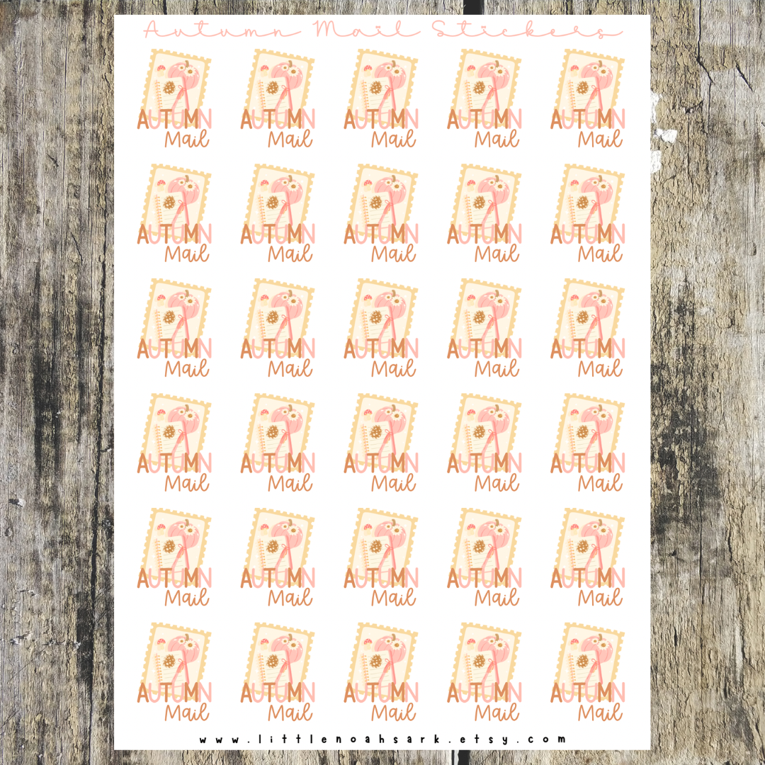 Autumn mail Stickers