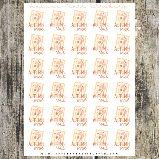 Autumn mail Stickers