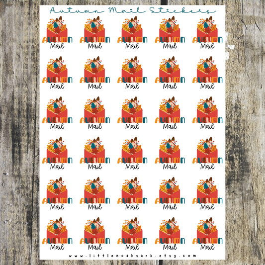 Autumn mail Stickers