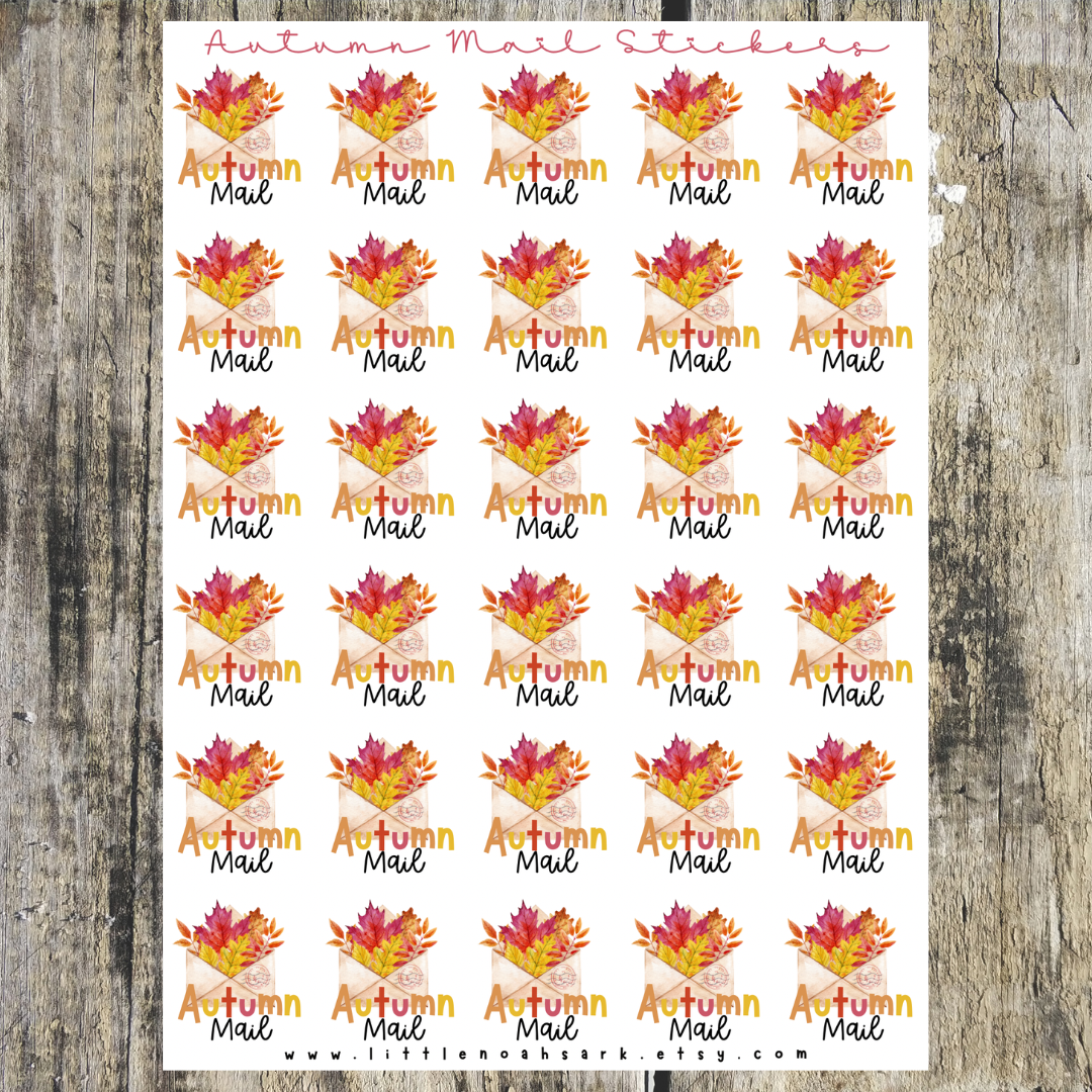 Autumn mail Stickers