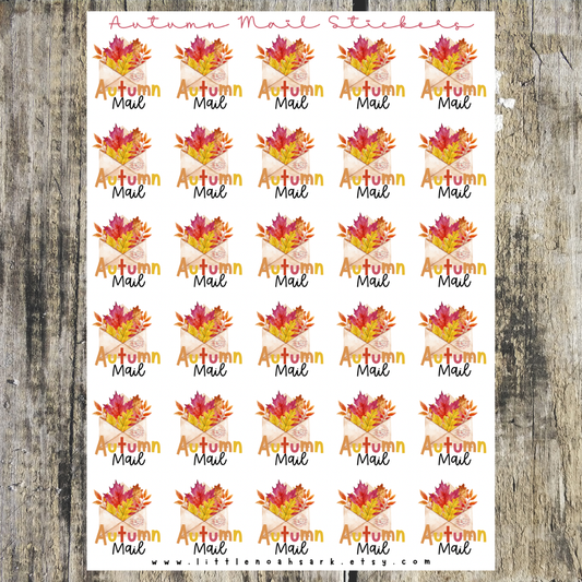 Autumn mail Stickers