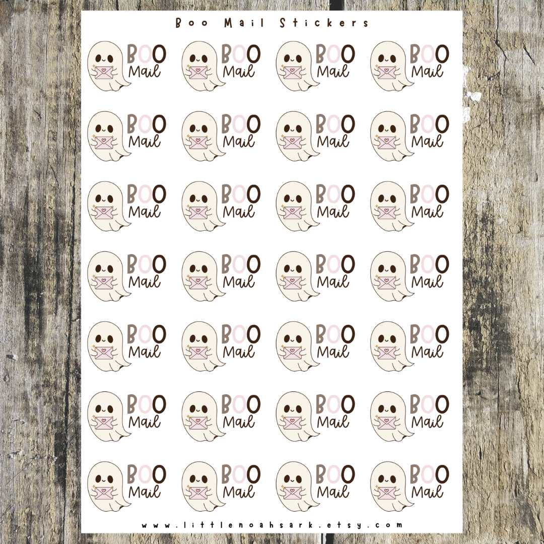 Boo mail Stickers