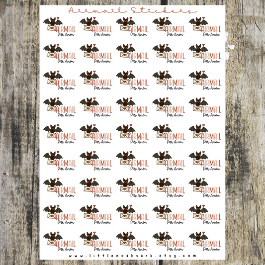 Halloween airmail Stickers