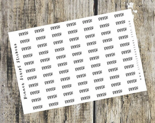 Dinner Script Stickers