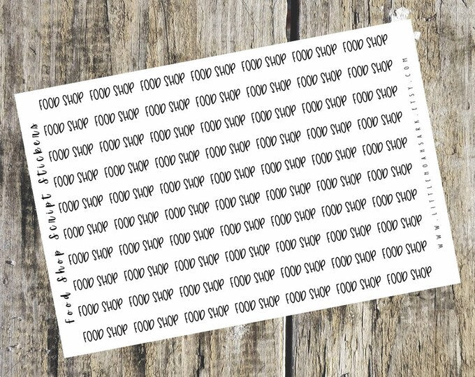 Food Shop Script Stickers