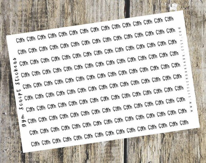 Gym Script Stickers