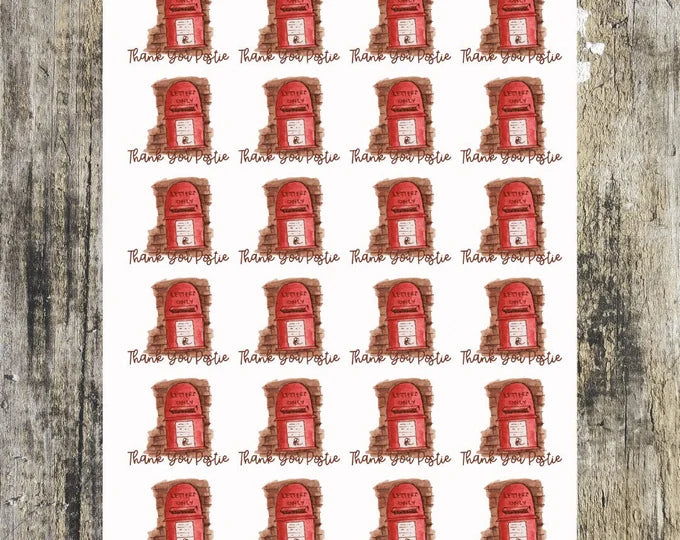Thank You Postie Stickers