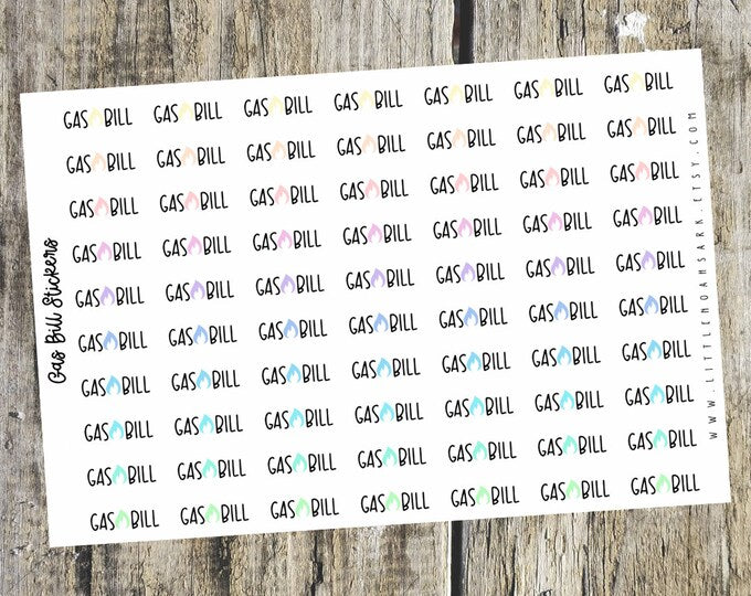 Gas Bill Script Stickers