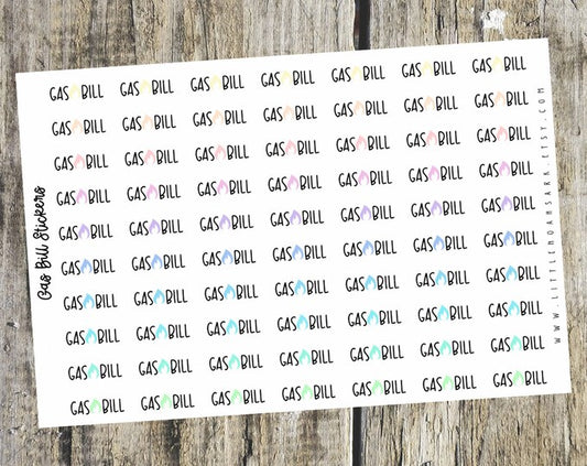 Gas Bill Script Stickers