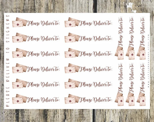 Please Deliver To Stickers