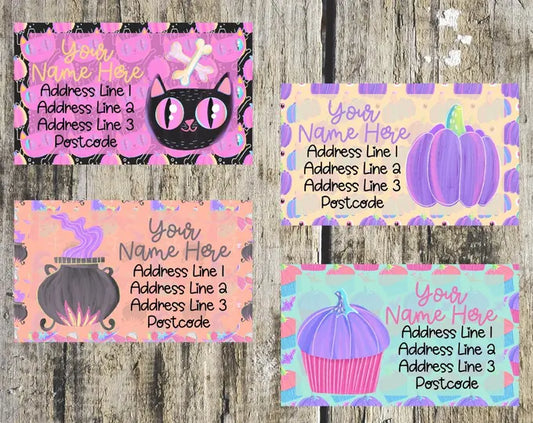 Watercolour Halloween Mixed Address Labels
