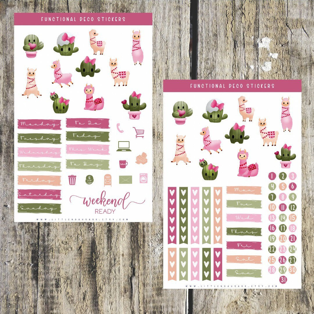 Functional Deco Planner Stickers