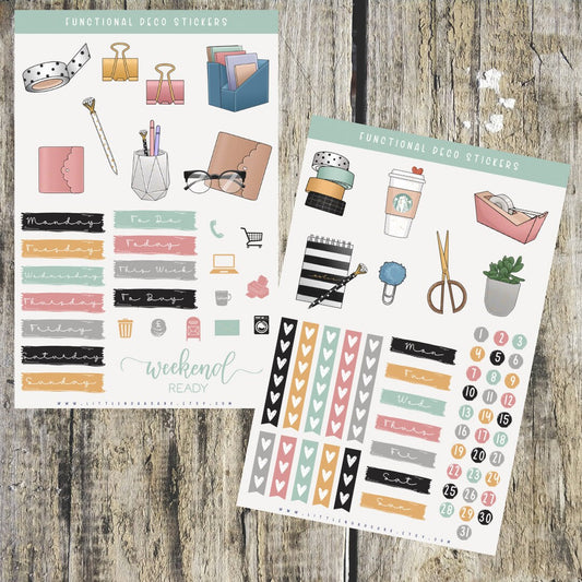 Functional Deco Planner Stickers