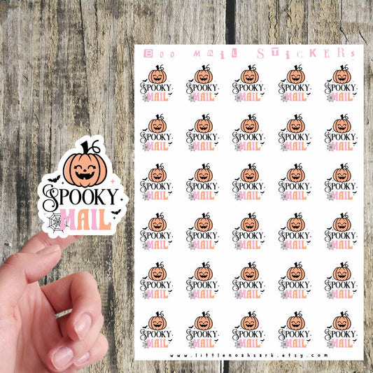 Pumpkin Spooky Mail Stickers