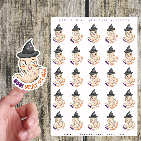 Boo You've Got Mail Stickers