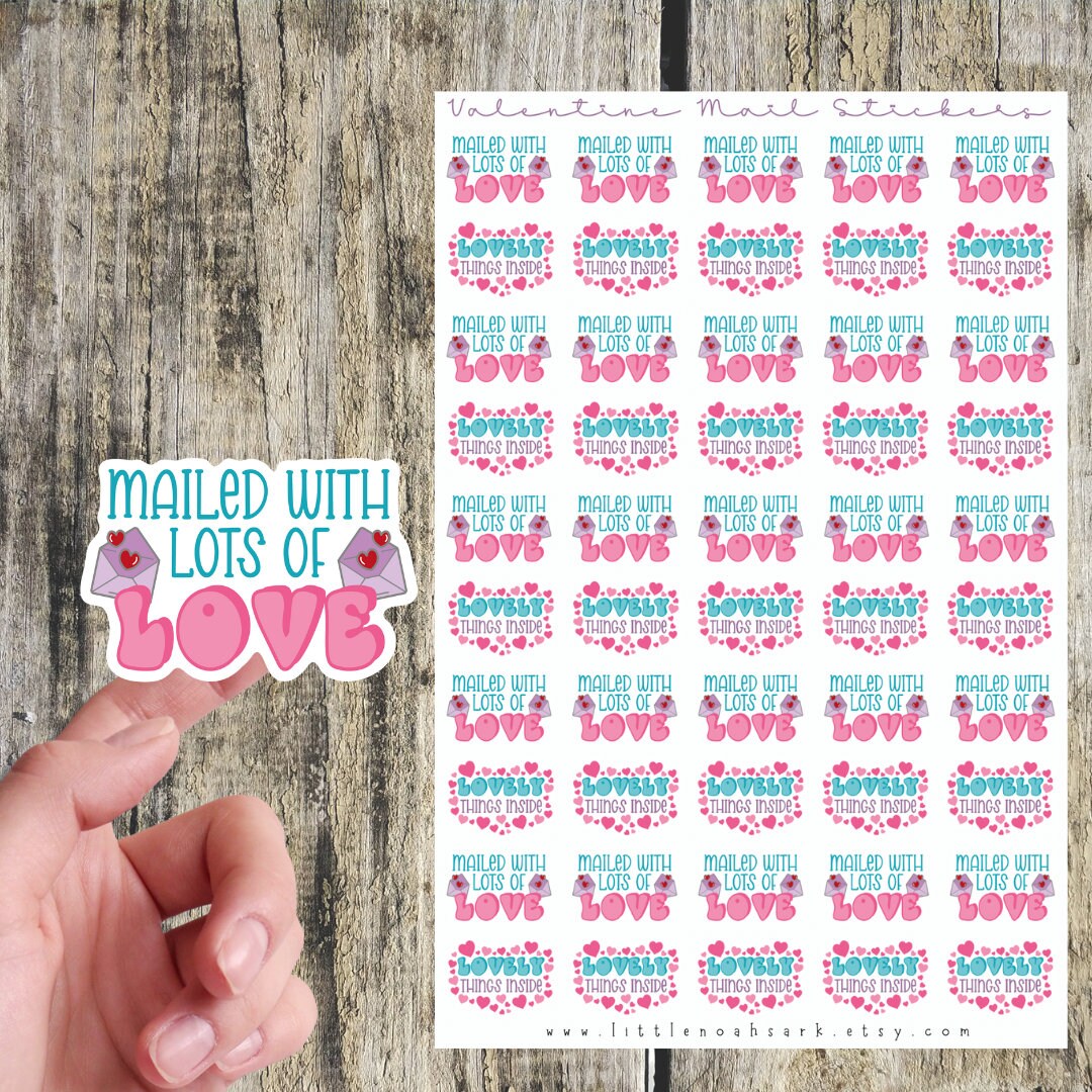 Mailed With Lots Of Love Stickers