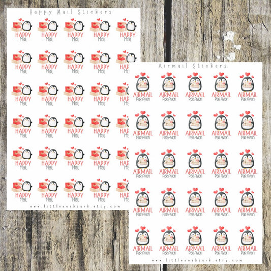 Penguin Mail Stickers
