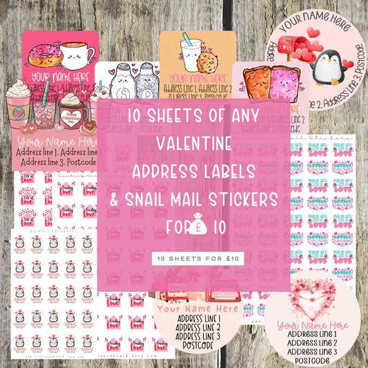 Valentine bundle (10 sheets)