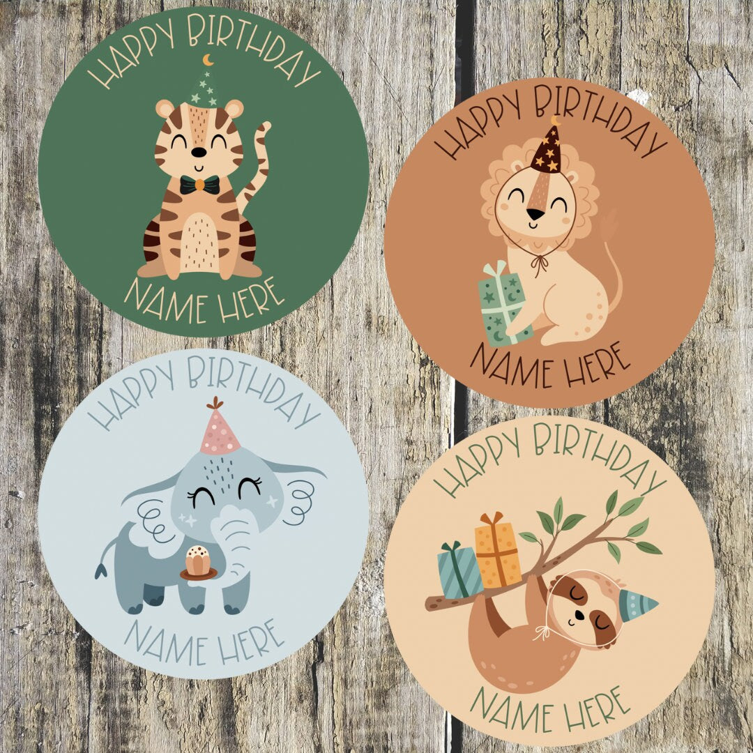 Personalised Birthday Stickers