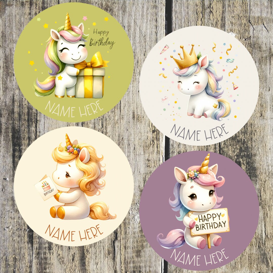 Personalised Birthday Stickers