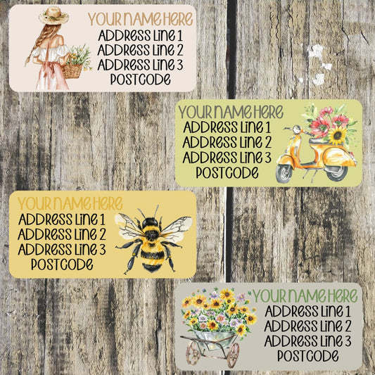 Summer Longer Address Labels