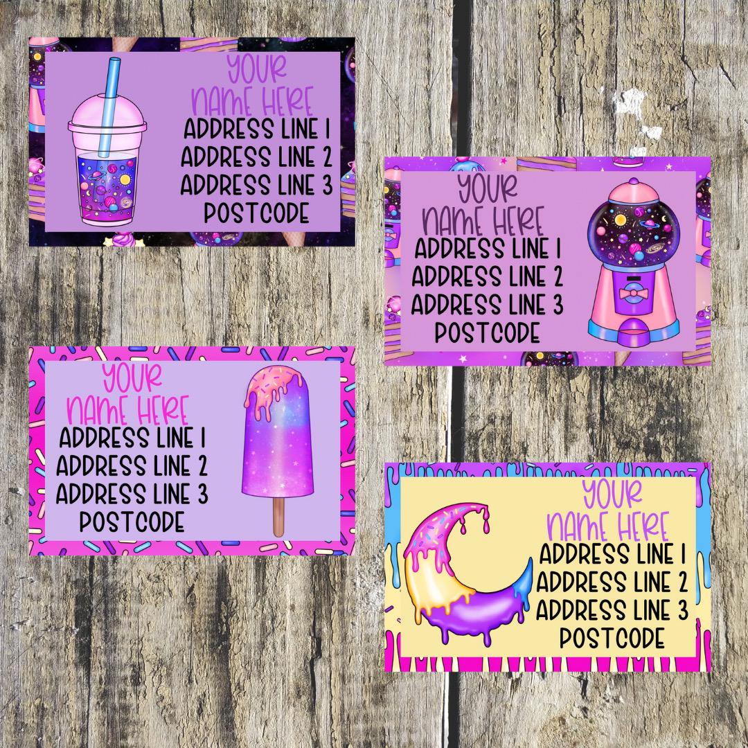 Vibrant Galaxy Mixed Address Labels