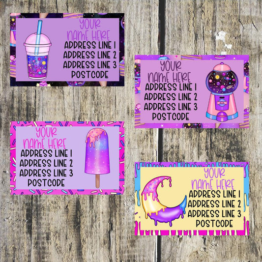 Vibrant Galaxy Mixed Address Labels