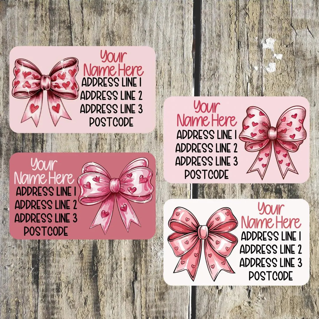 Mini Bow Address Labels