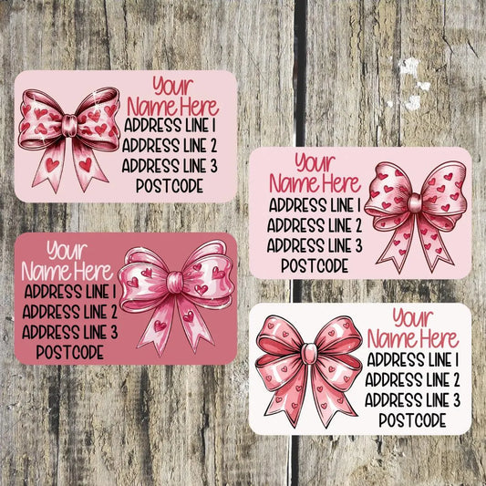Mini Bow Address Labels