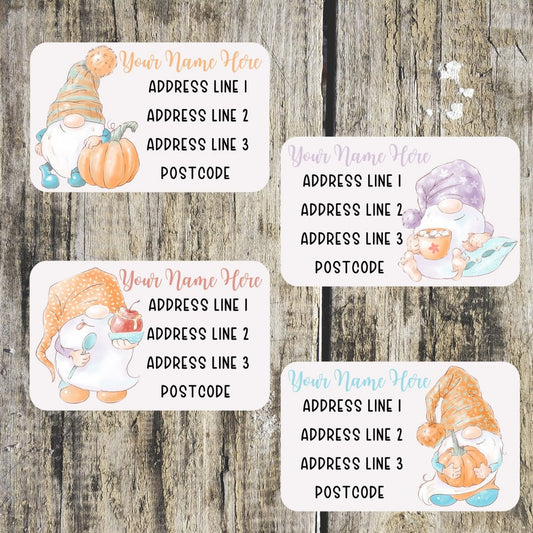 Pumpkin Gnome Mini Address Labels
