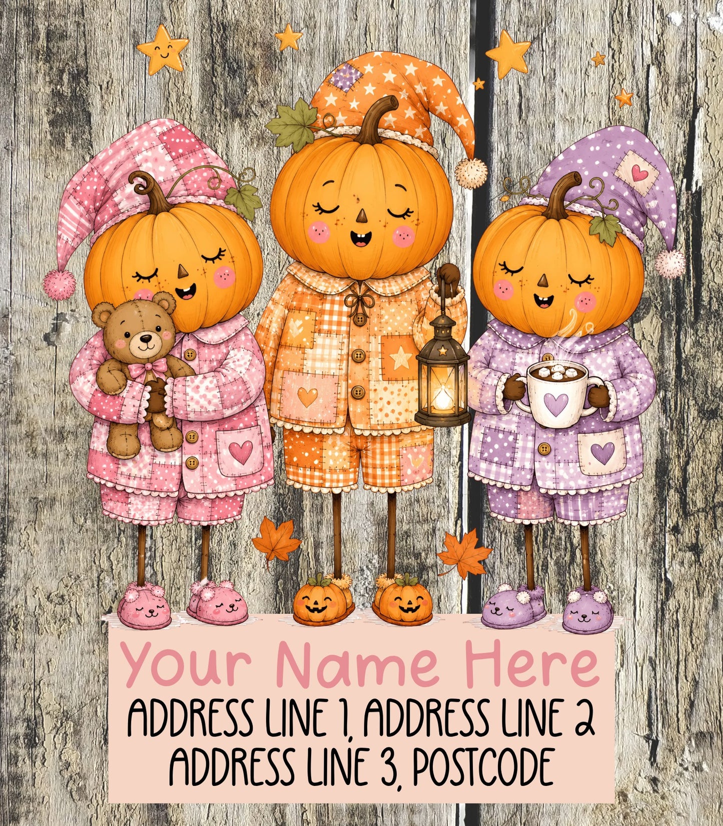 Autumn Pumpkin Scarecrow Address Labels