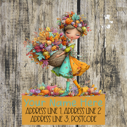 Whimsical Autumn Address Labels