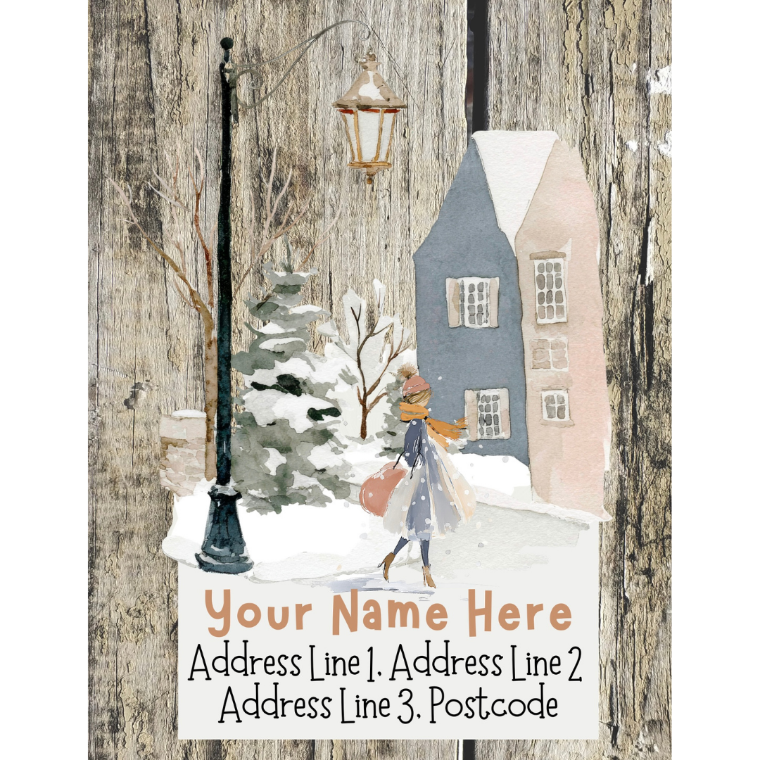 Winter Scene Address Labels
