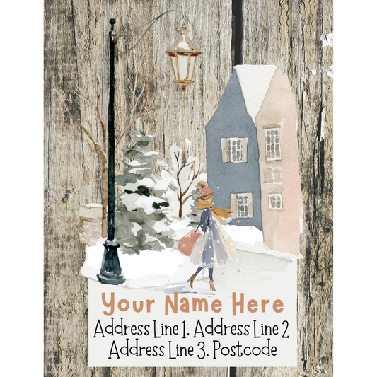 Winter Scene Address Labels