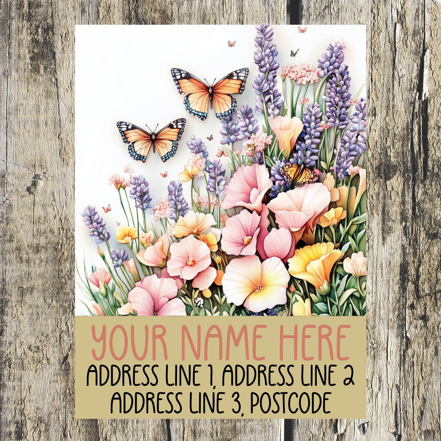 Lavender Field Address Labels