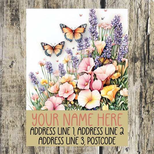 Lavender Field Address Labels