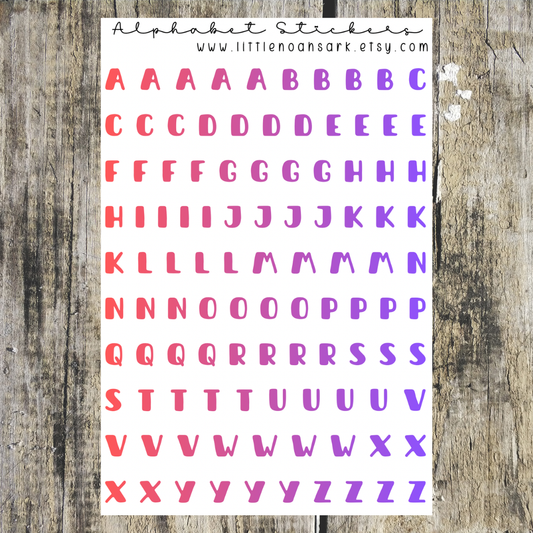 Alphabet Stickers