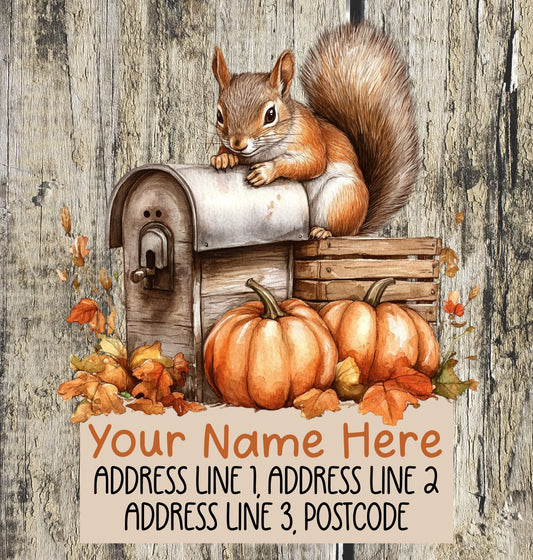 Squirrel Mail Address Labels