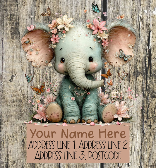 Spring Elephant Address Labels