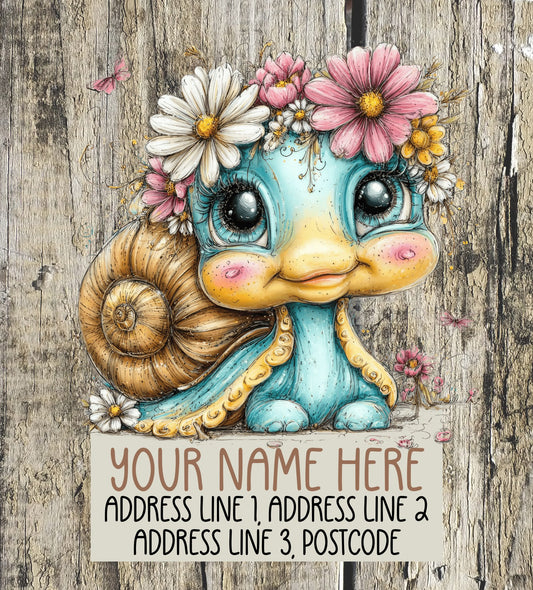 Spring Snail Address Labels