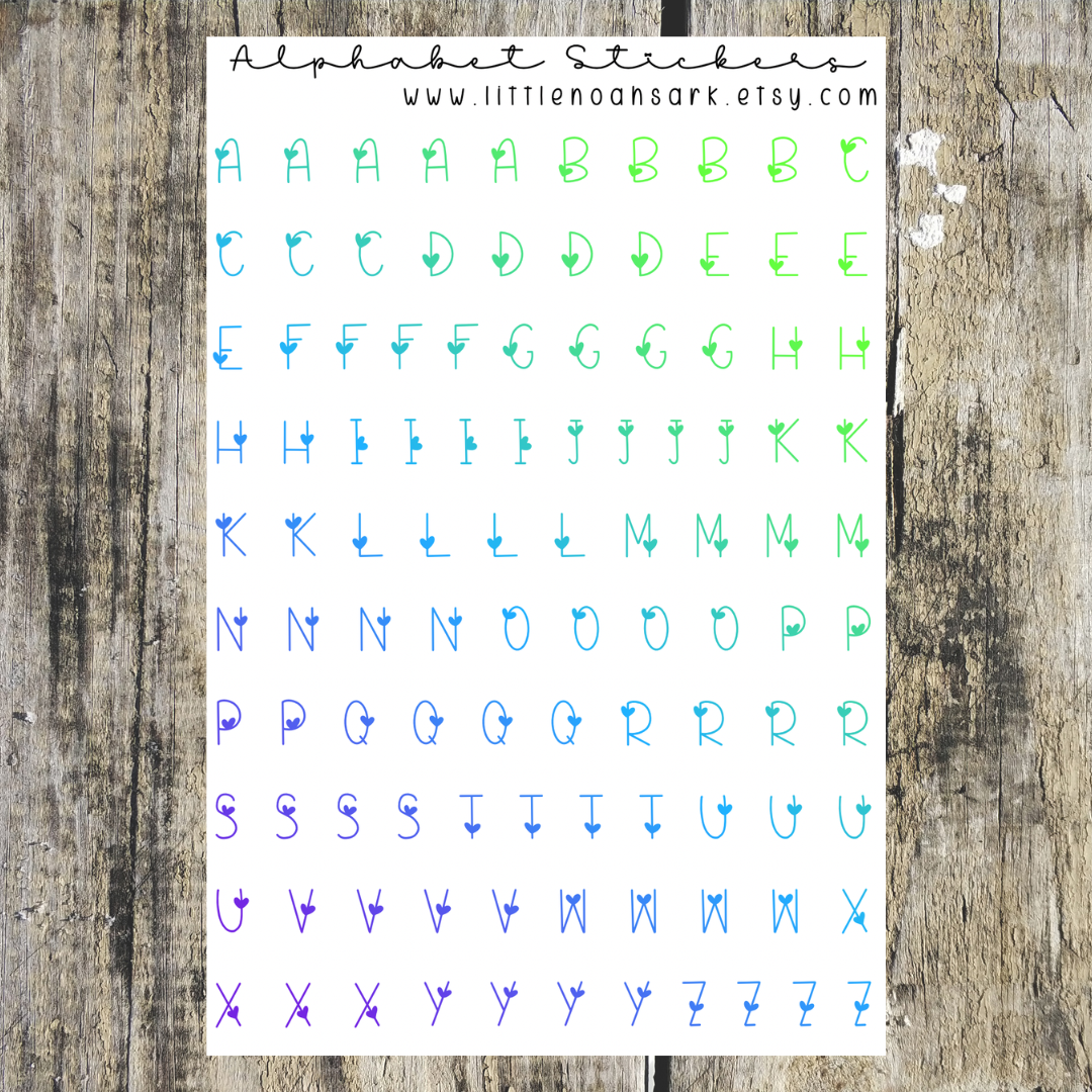 Alphabet Stickers