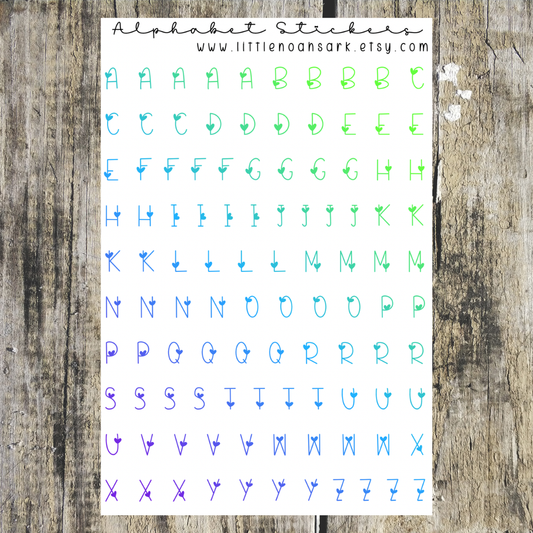 Alphabet Stickers