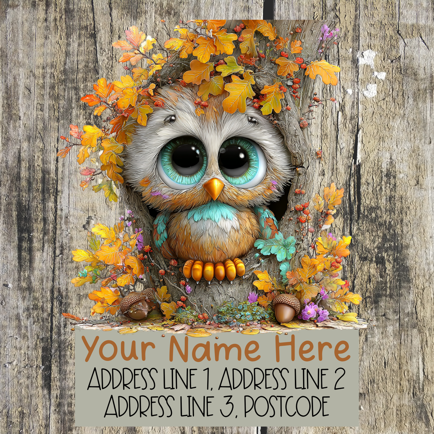 Whimsical Autumn Address Labels