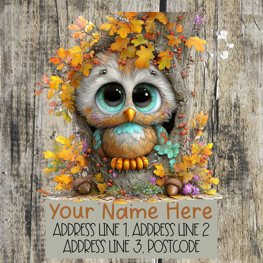 Whimsical Autumn Address Labels